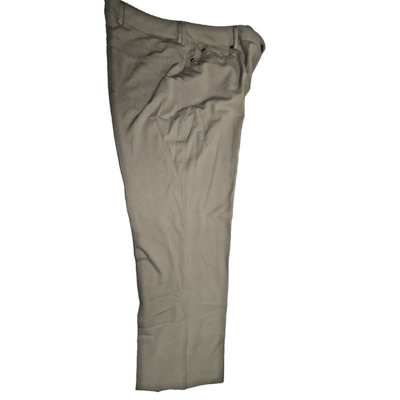 Rafaella Pants Womens 16 Khaki Beige Ankle 5 Pocket Flat Front Mid Rise - Picture 1 of 11